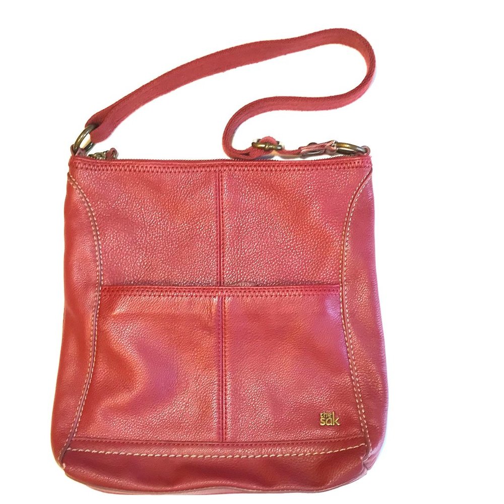 The Sak Leather Shoulder Bag with Nature Peace Collection Lining